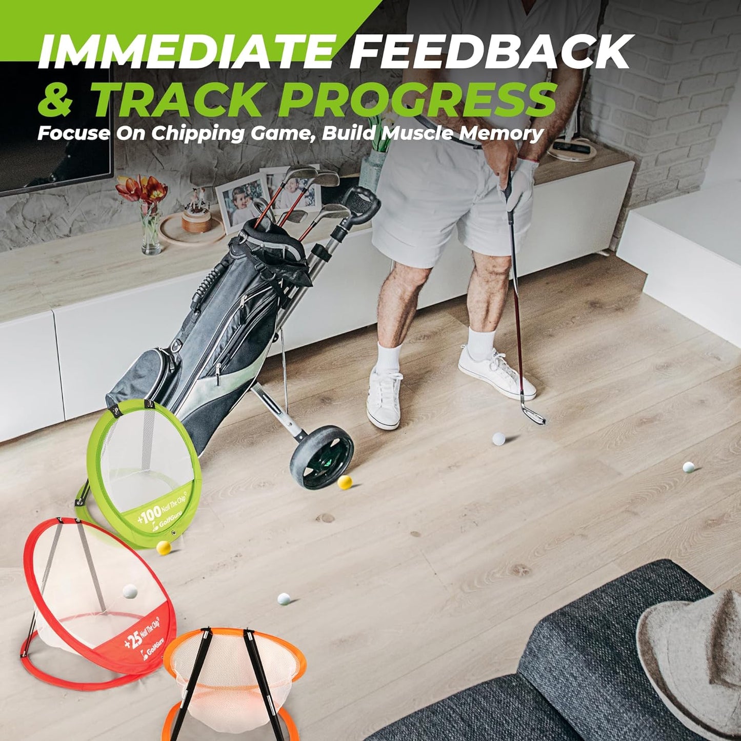 Golfguru Golf Chipping Net for Adults Indoor Outdoor