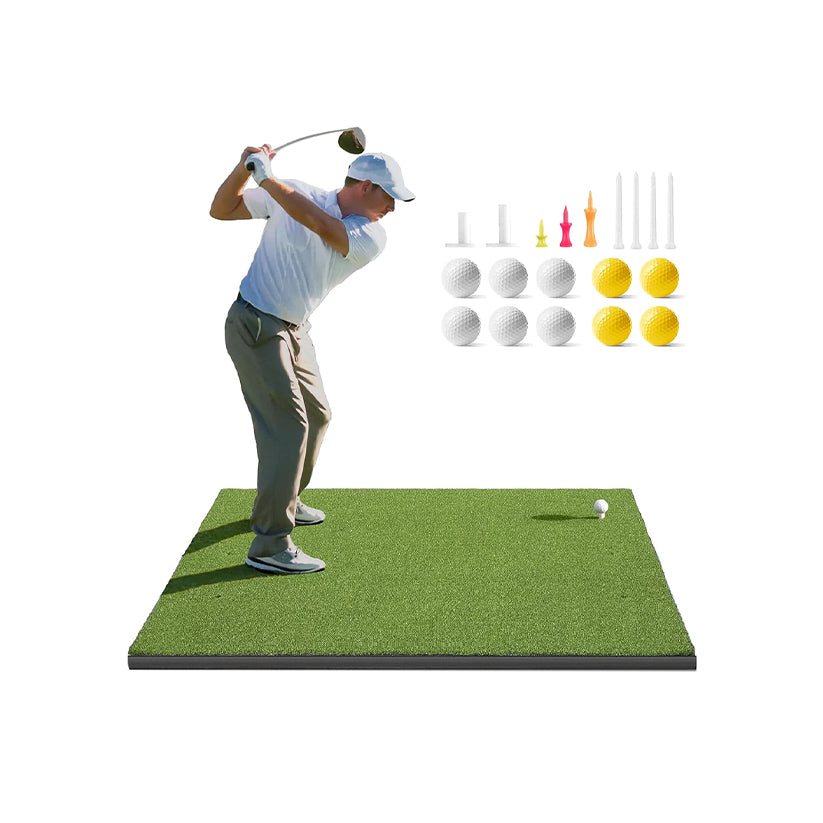 Golfguru Golf Mat, 5x4ft 26MM Artificial Turf Golf Hitting Mats