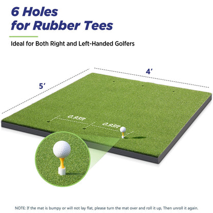 Golfguru Golf Mat, 5x4ft 31MM Golf Hitting Mats