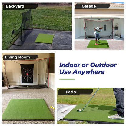 Golfguru Golf Mat, 5x4ft 31MM Golf Hitting Mats