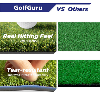 Golfguru Golf Mat, 5x4ft 21MM Golf Hitting Mats